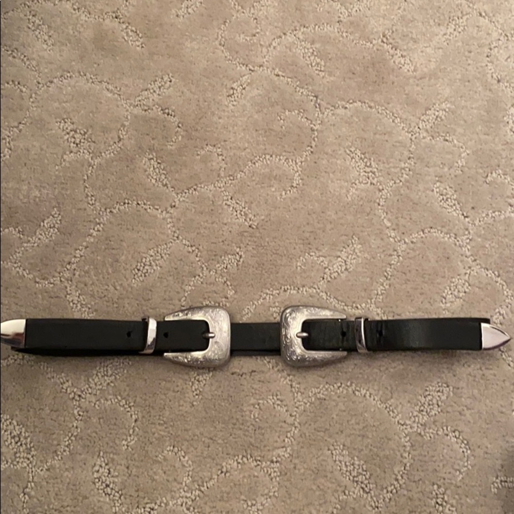 TARGET black western style double buckle belt